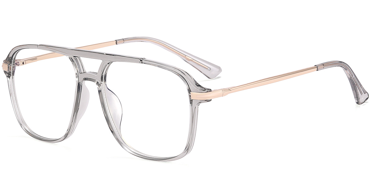 Aviator Reading Glasses translucent-grey