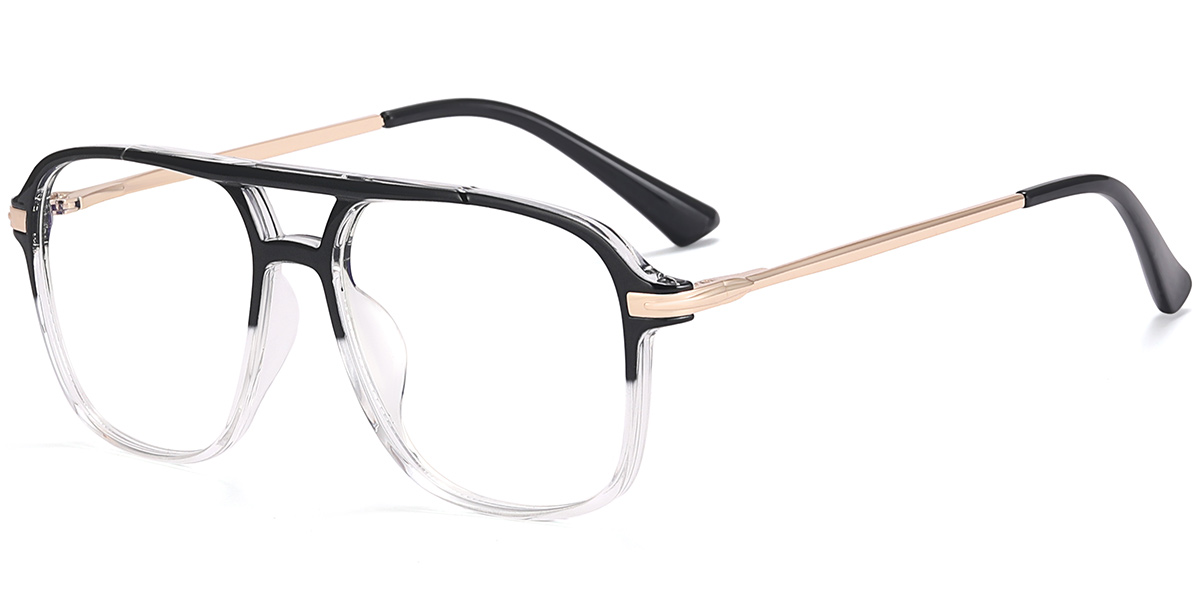 Aviator Reading Glasses pattern-black