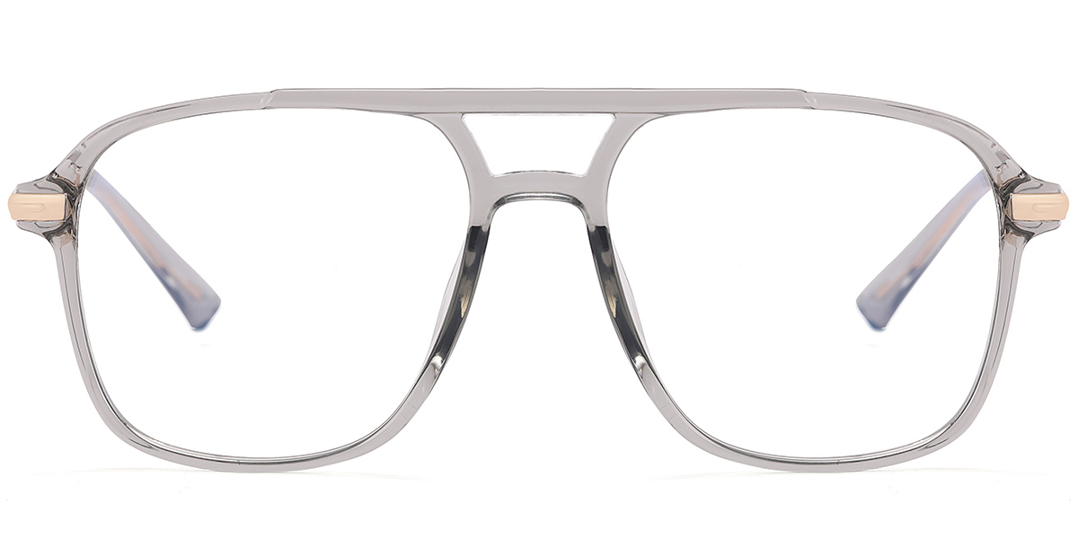 Aviator Reading Glasses translucent-grey