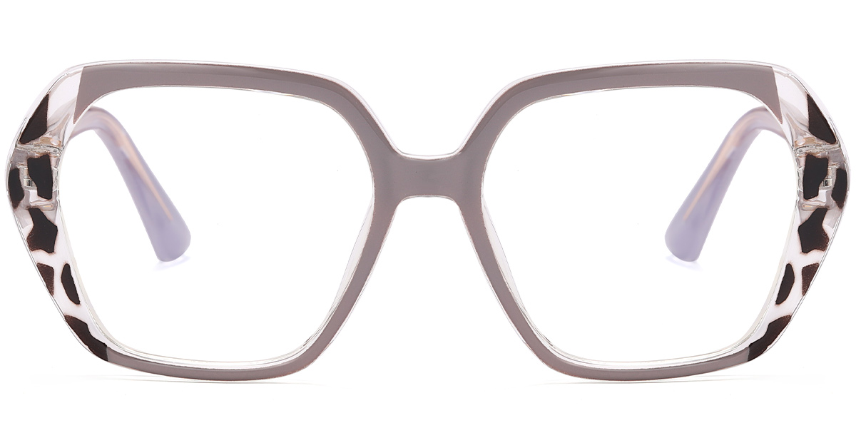 Geometric Reading Glasses pattern-grey