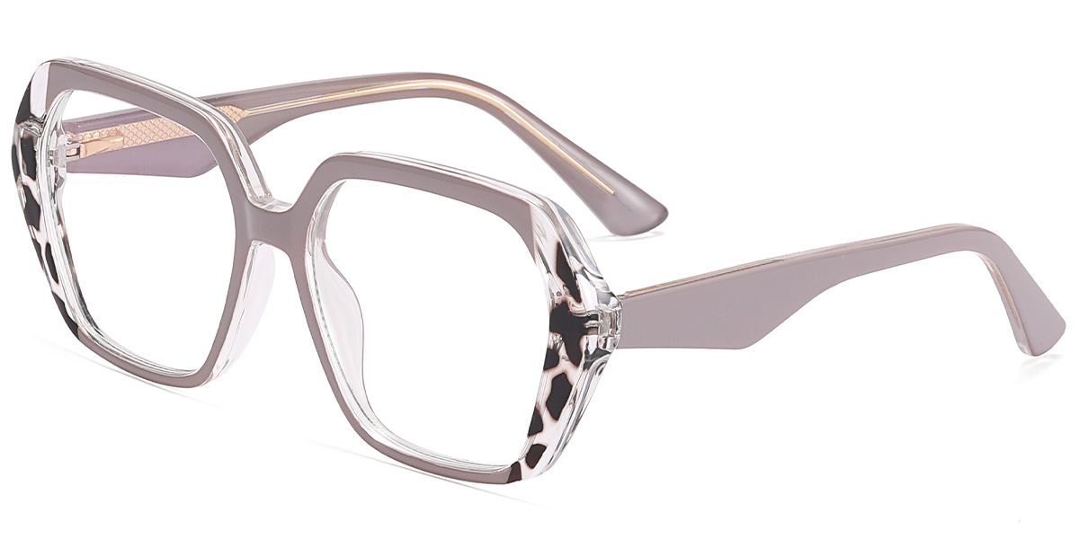 Geometric Reading Glasses pattern-grey