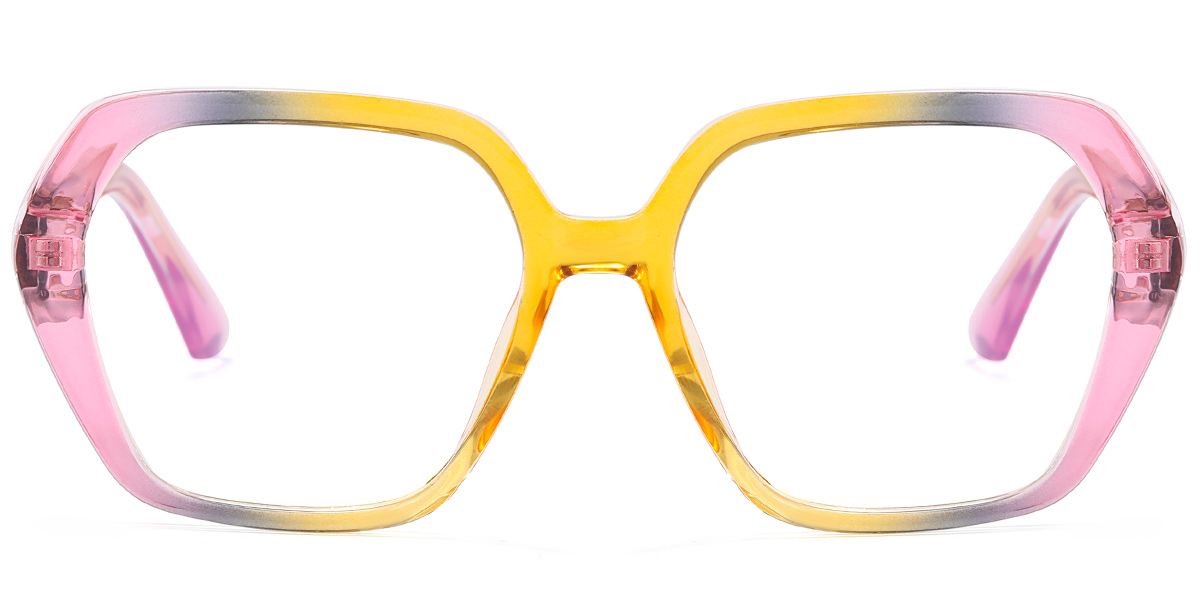 Geometric Reading Glasses pattern-yellow