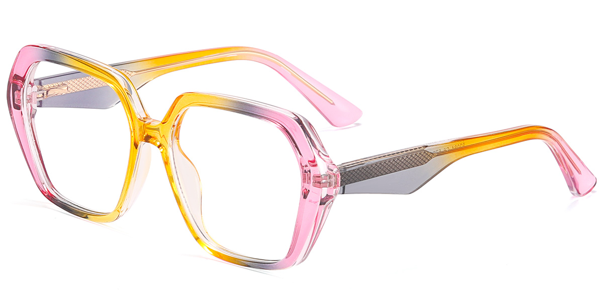 Geometric Reading Glasses pattern-yellow