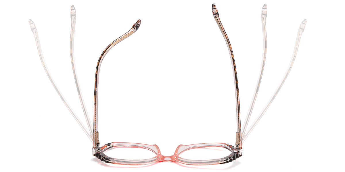 Geometric Reading Glasses pattern-pink