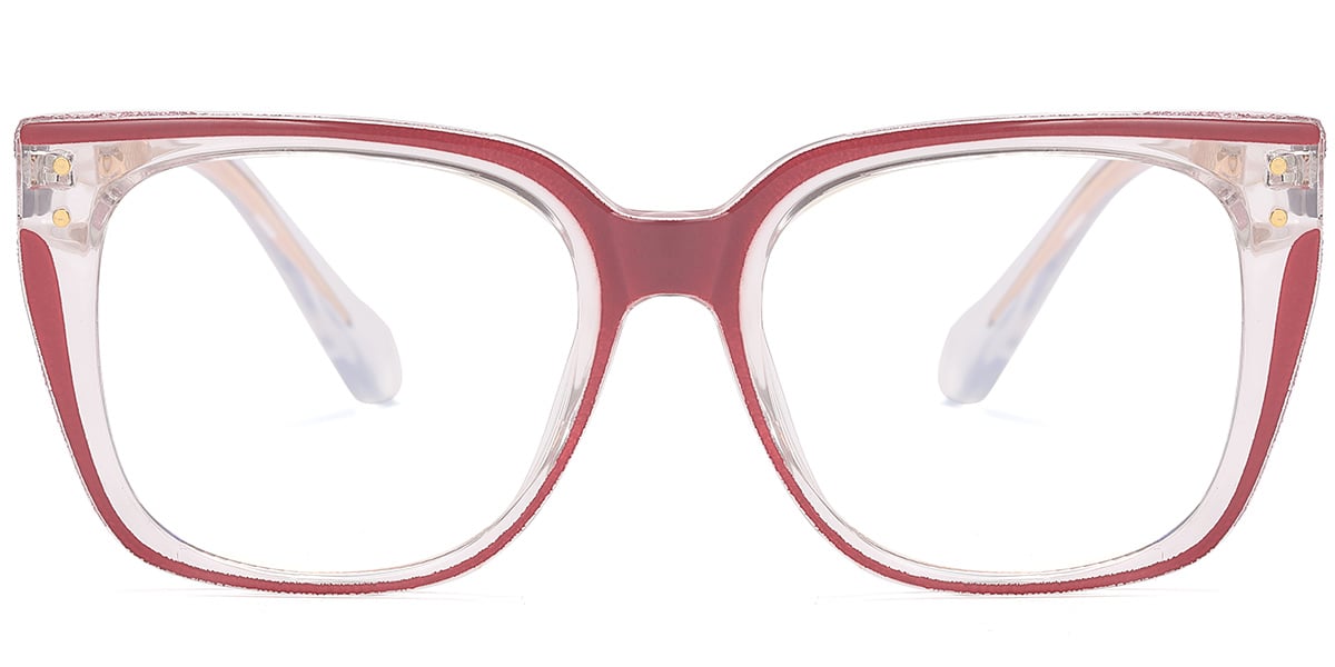 Square Reading Glasses pattern-rose