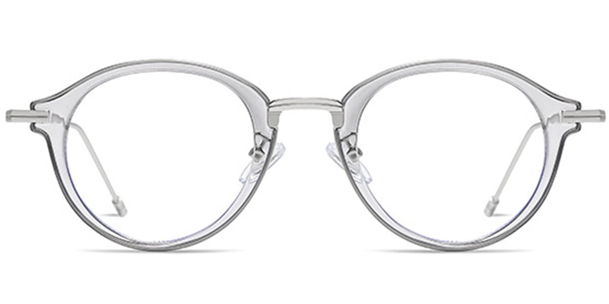 Geometric Reading Glasses translucent-grey