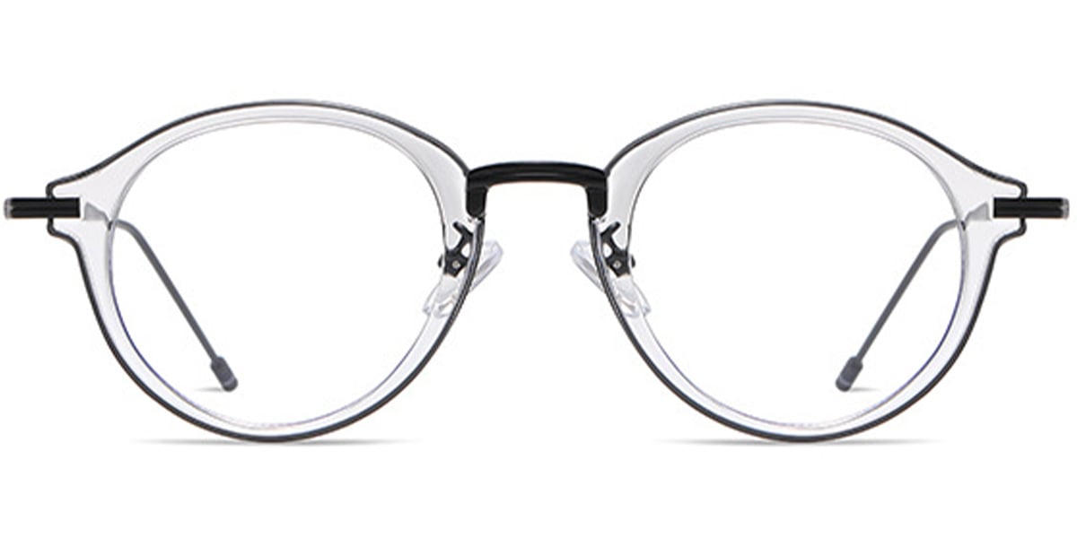 Geometric Reading Glasses black-white