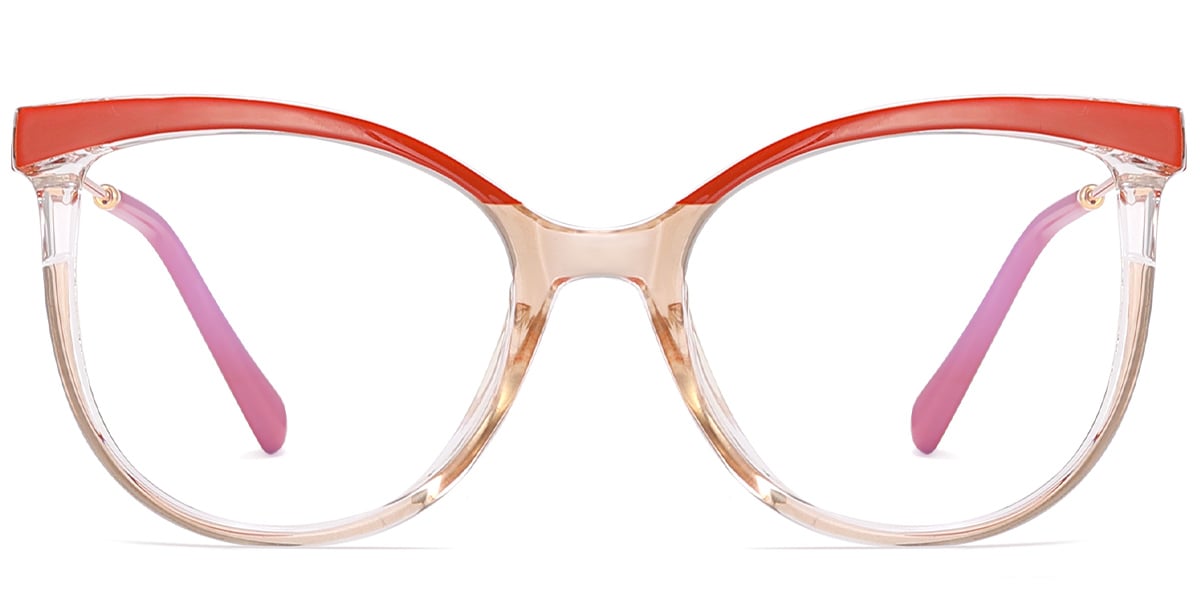 Square Reading Glasses pattern-rose