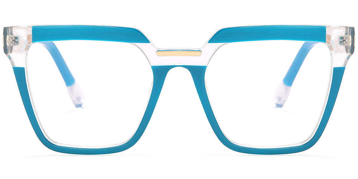 Square Reading Glasses pattern-blue