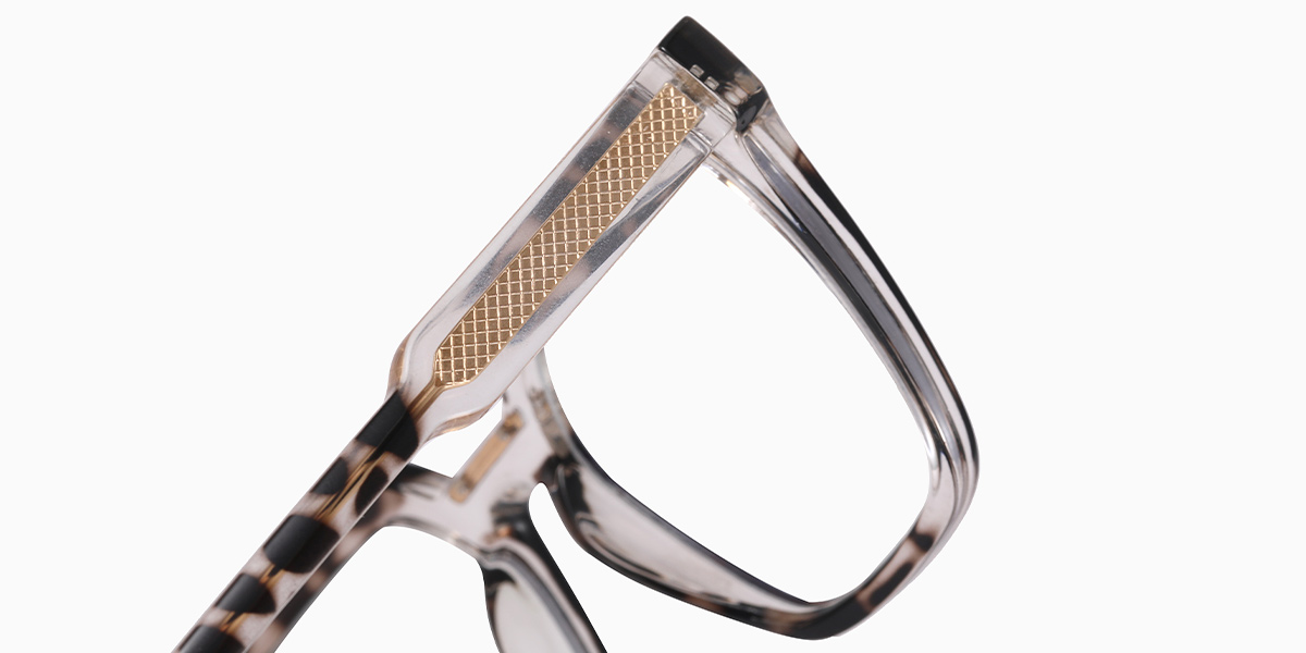 Square Reading Glasses translucent-tortoiseshell