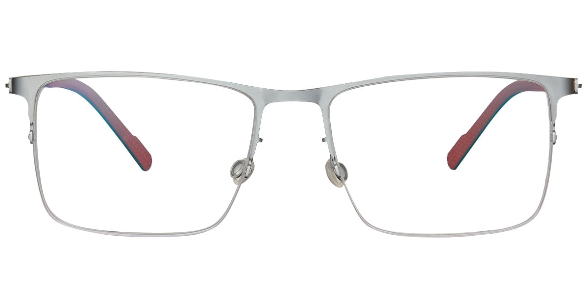 Titanium Square Reading Glasses grey