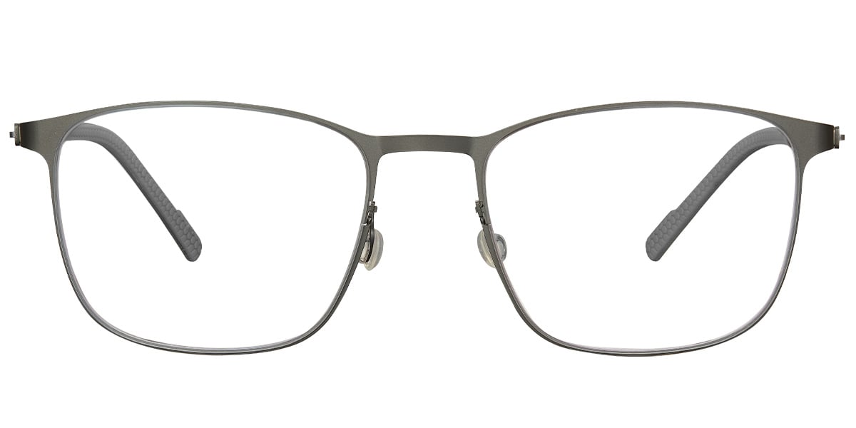 Titanium Square Reading Glasses gun_metal