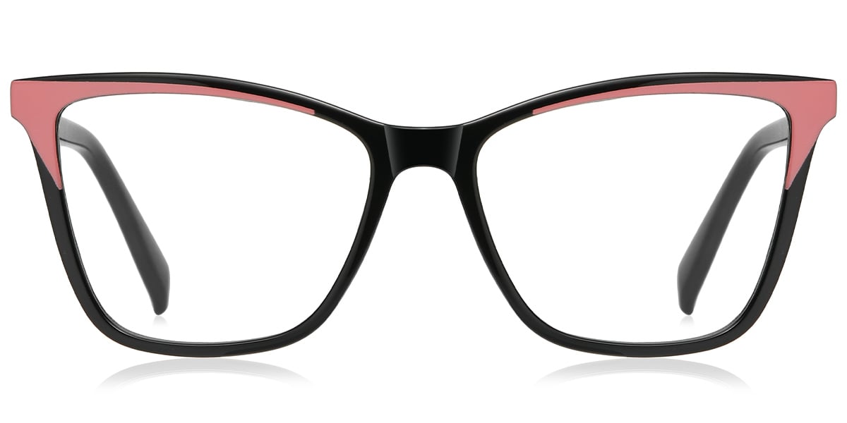 Square Reading Glasses pattern-black