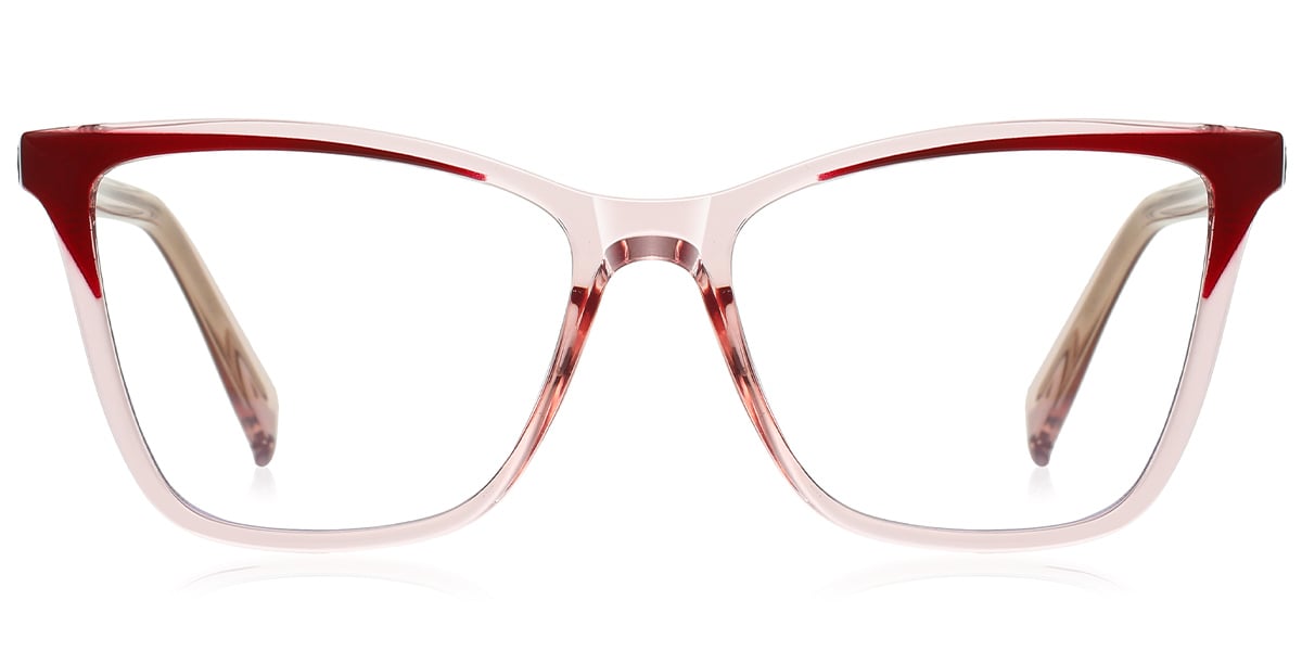 Square Reading Glasses pattern-pink