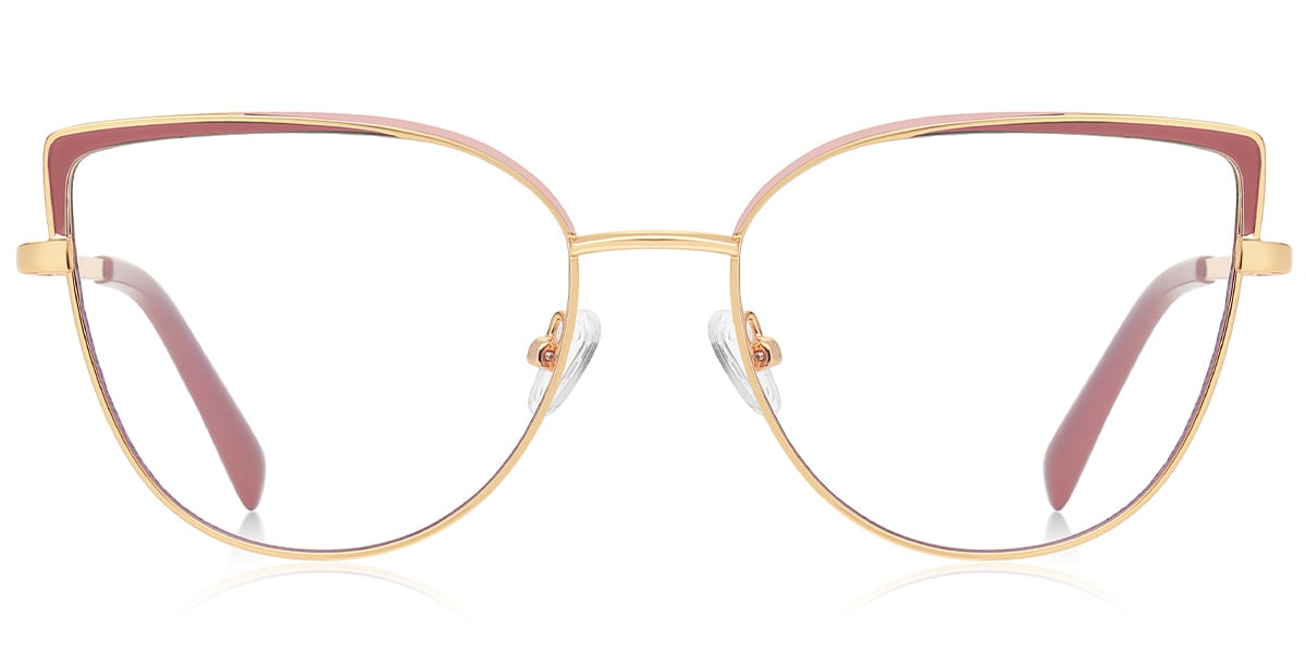 Geometric Reading Glasses pattern-pink