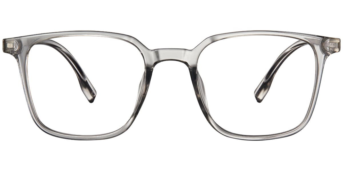 Square Reading Glasses translucent-grey