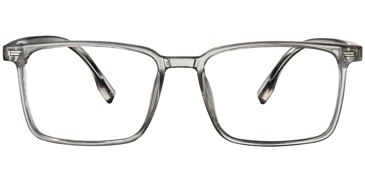 Rectangle Reading Glasses translucent-grey