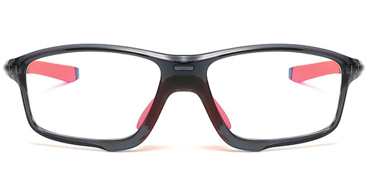 Square Reading Glasses black-orange