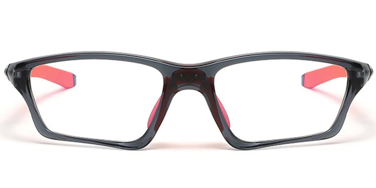 Square Reading Glasses translucent-grey