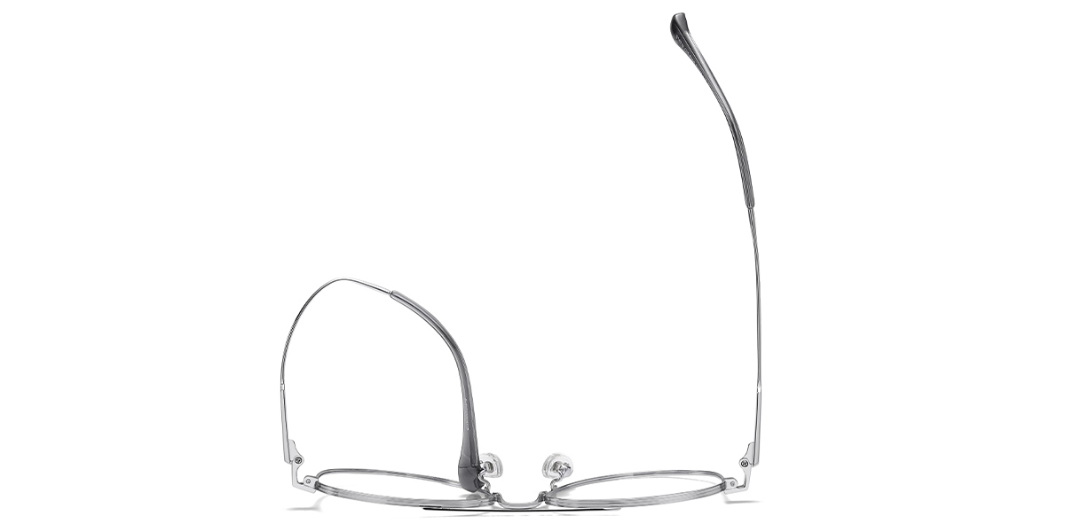 Titanium Aviator Reading Glasses silver