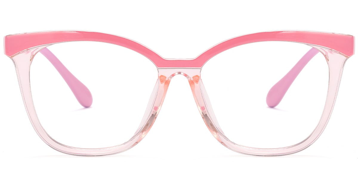 Square Reading Glasses pattern-pink