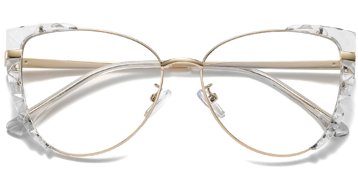 Geometric Reading Glasses translucent