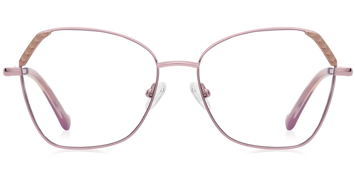 Geometric Reading Glasses pattern-pink