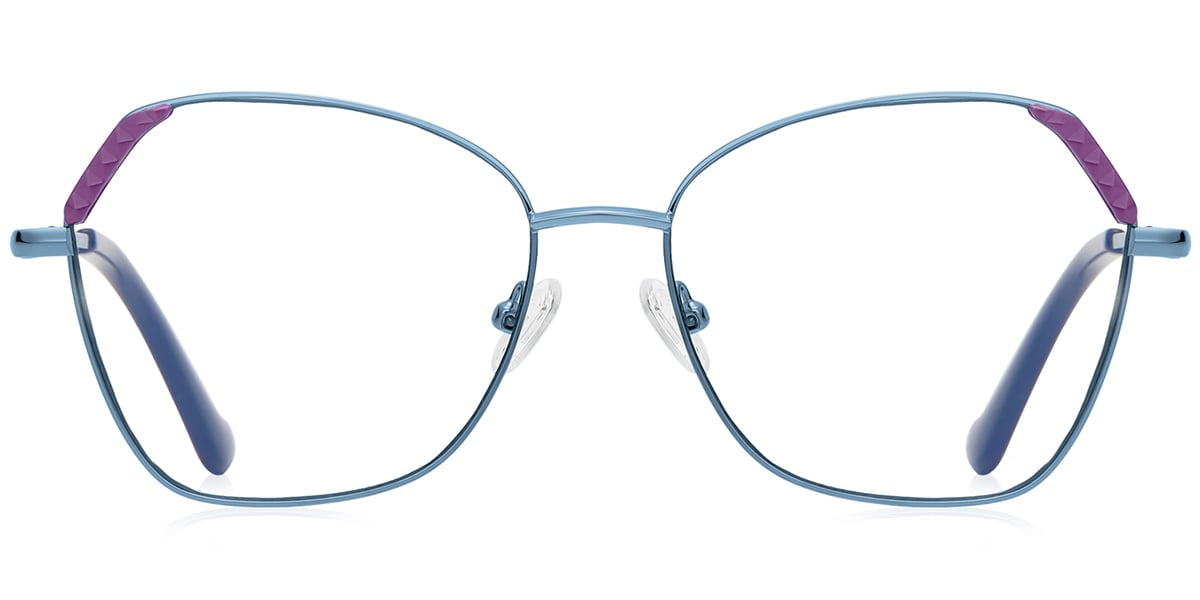 Geometric Reading Glasses pattern-blue