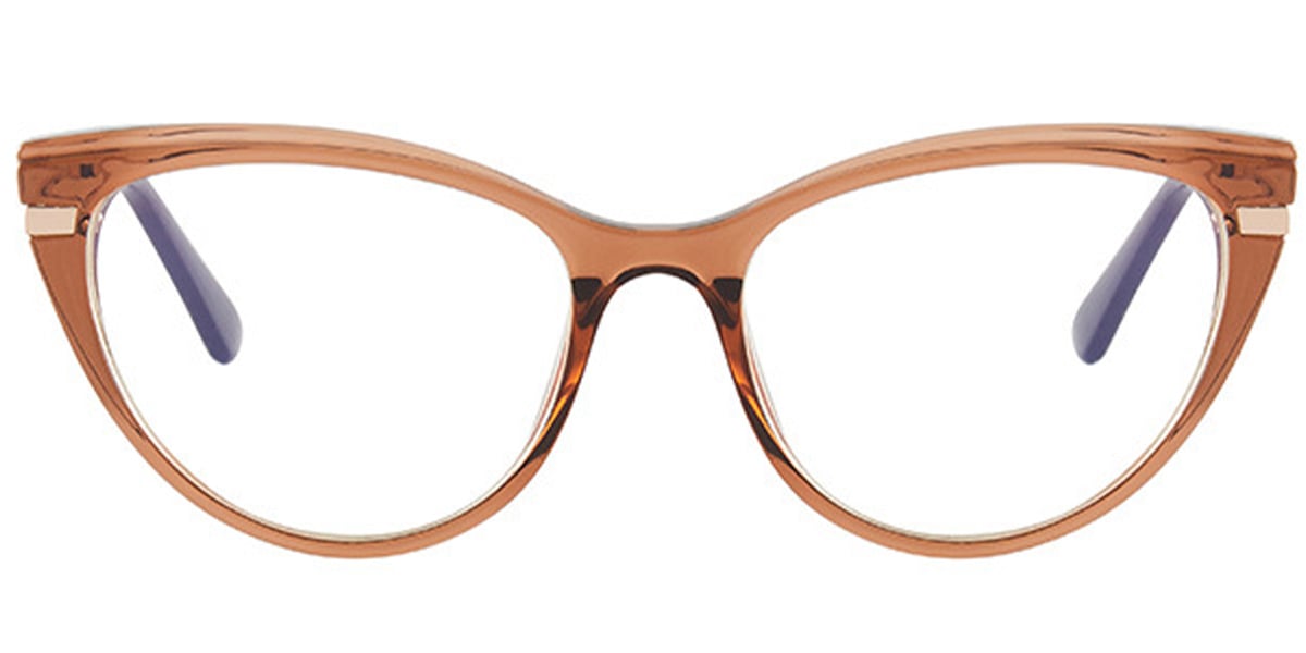 Cat Eye Reading Glasses translucent-light_brown