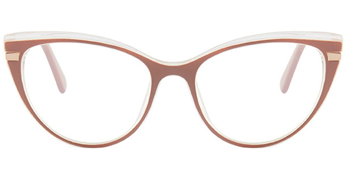 Cat Eye Reading Glasses translucent-pink