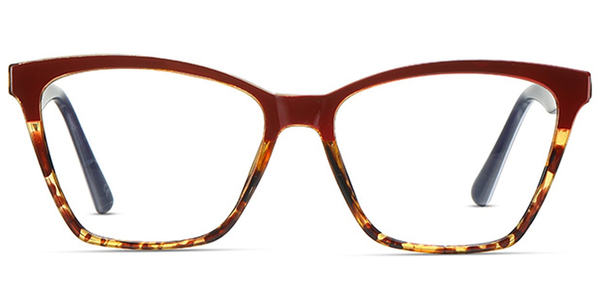 Acetate Square Reading Glasses pattern-yellow