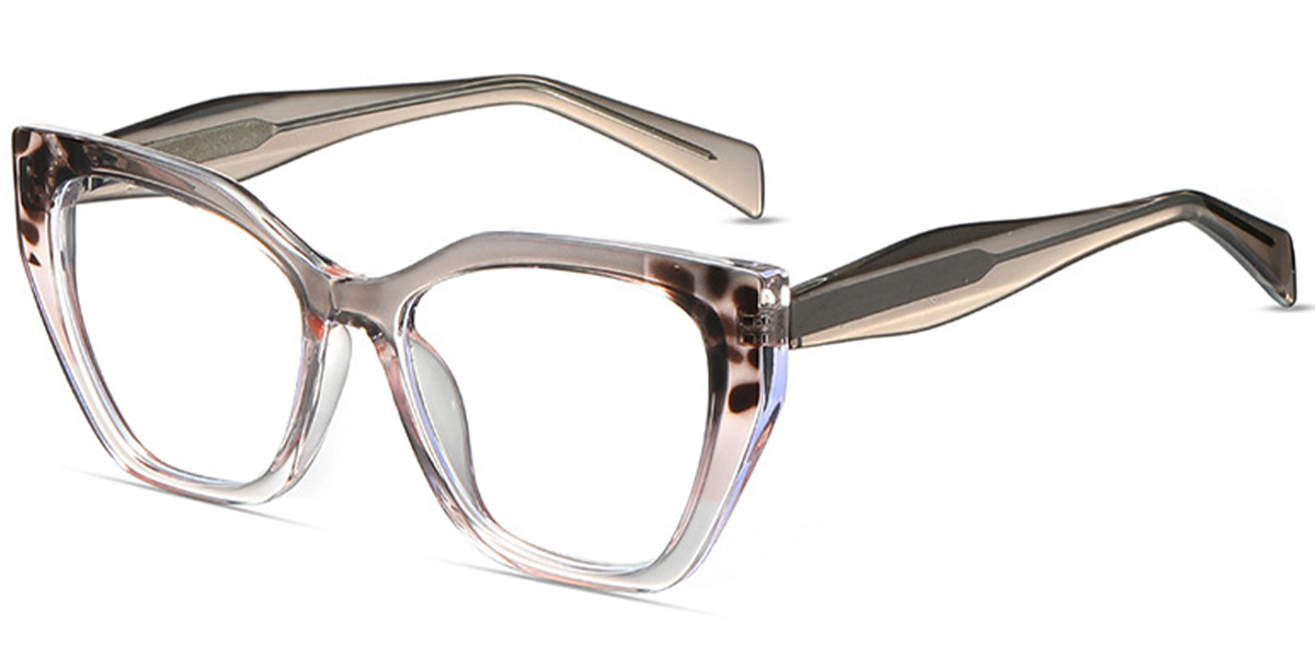 Acetate Geometric Reading Glasses pattern-grey