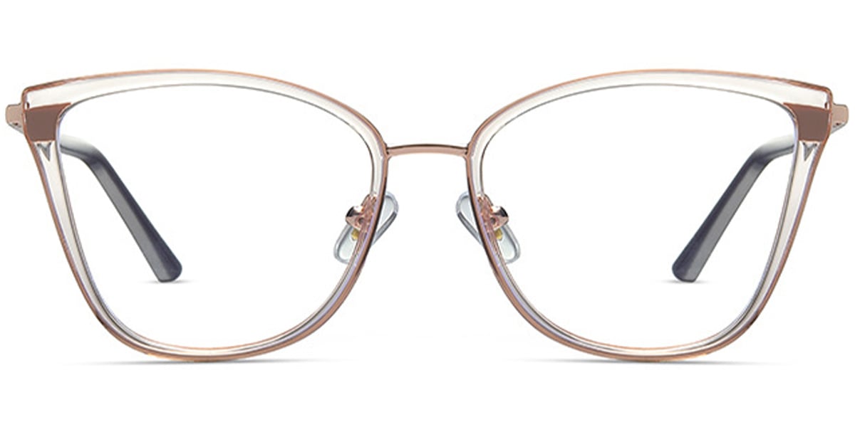 Square Reading Glasses rose_gold-brown