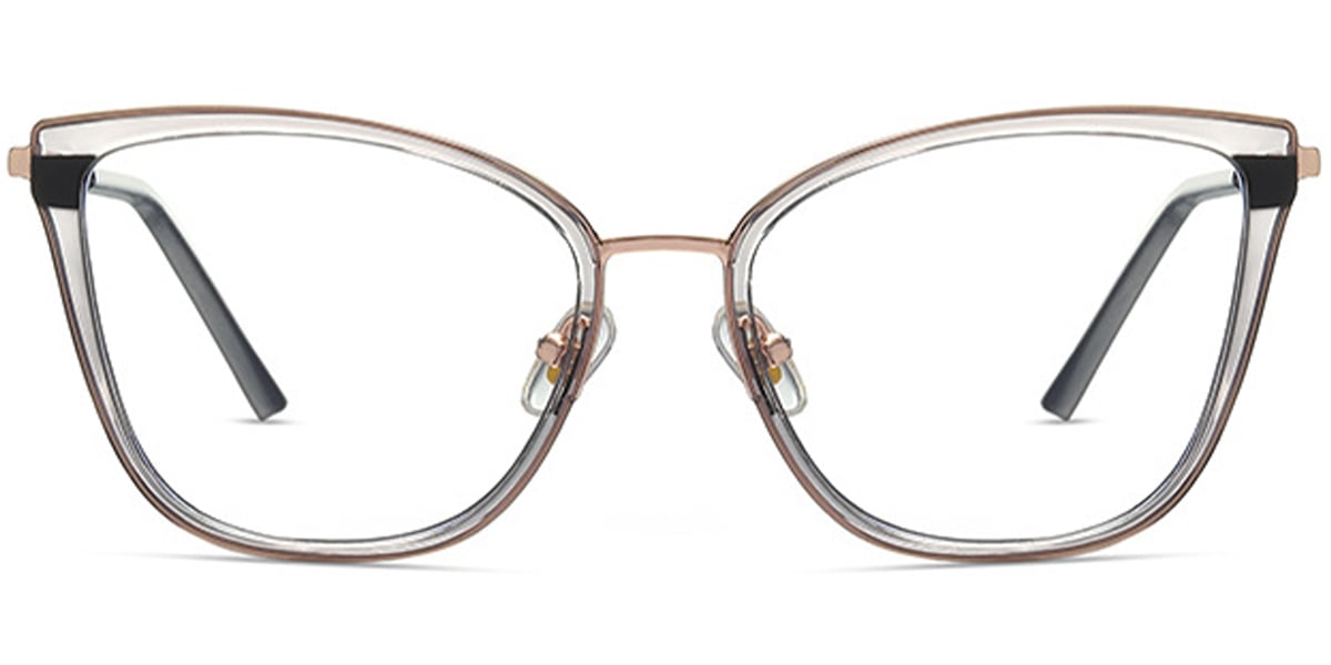 Square Reading Glasses rose_gold-grey