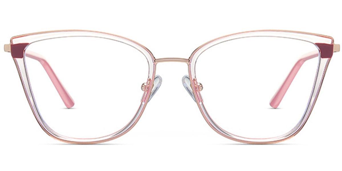 Square Reading Glasses rose_gold-pink