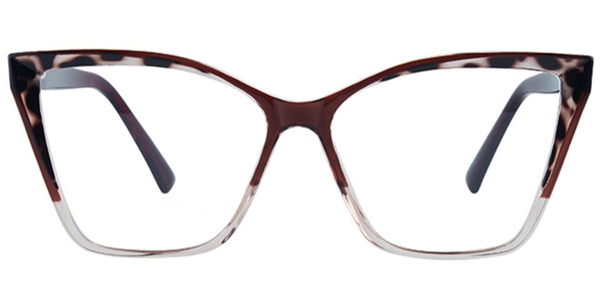 Acetate Square Reading Glasses pattern-brown