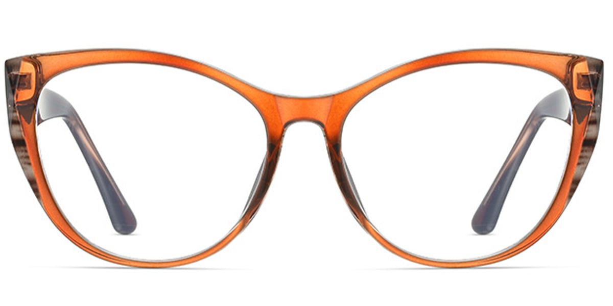 Acetate Square Reading Glasses pattern-brown