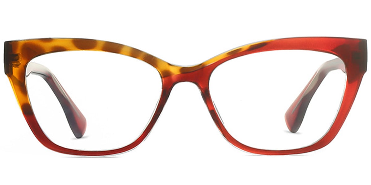 Square Reading Glasses pattern-red