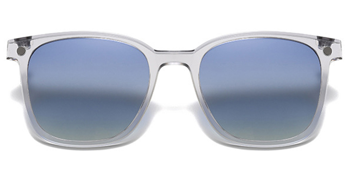 Square Reading Glasses translucent-grey