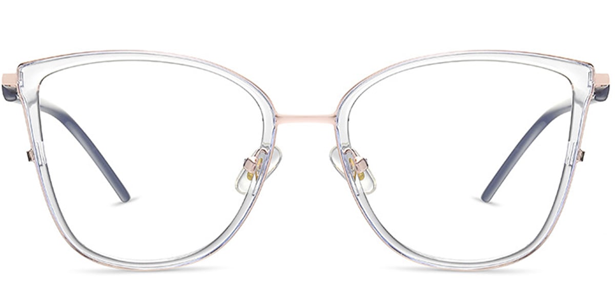 Square Reading Glasses translucent-white