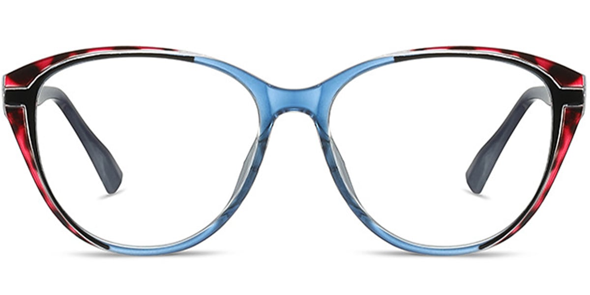 Square Reading Glasses pattern-blue