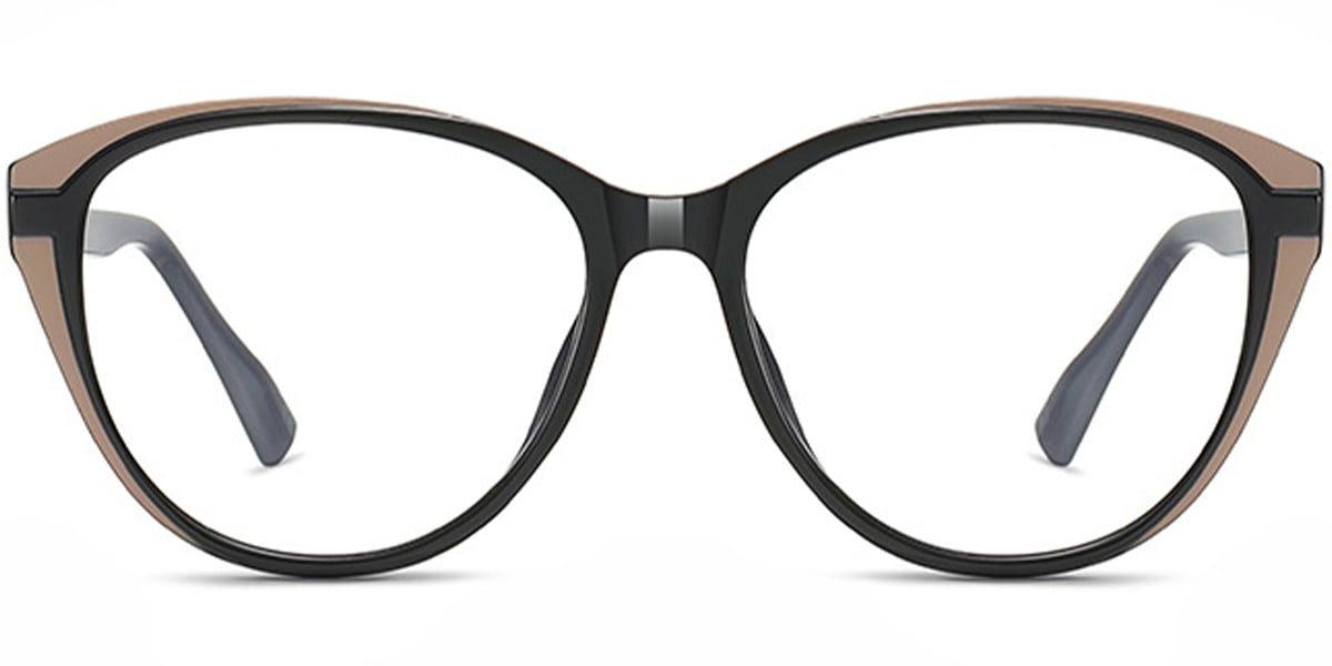 Square Reading Glasses black-coffee