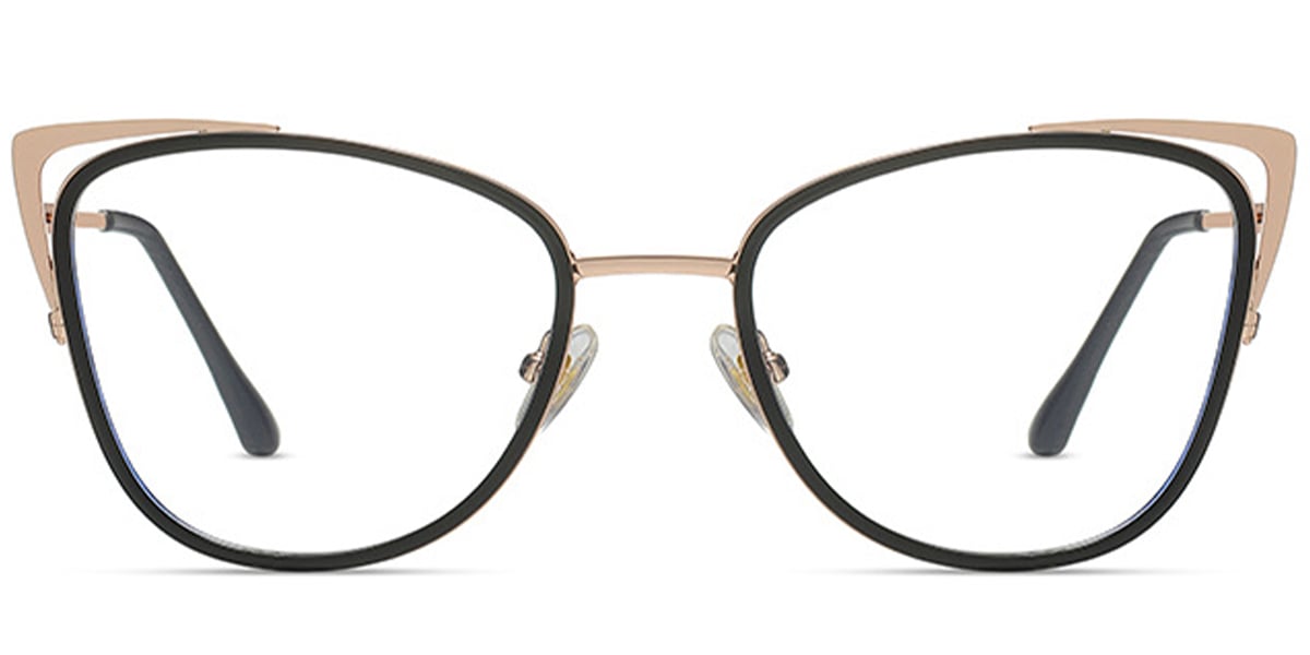 Cat Eye Reading Glasses rose_gold-black