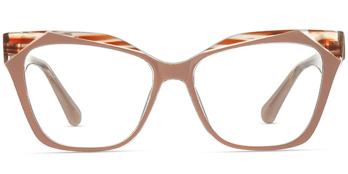 Acetate Square Reading Glasses pattern-coffee