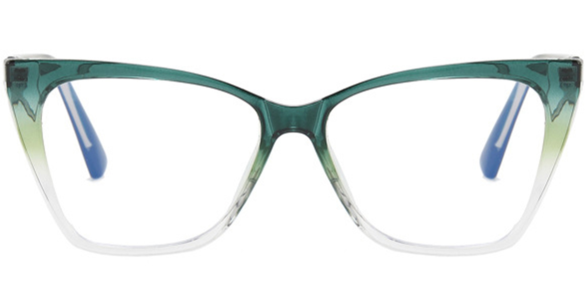 Cat Eye Reading Glasses translucent-green