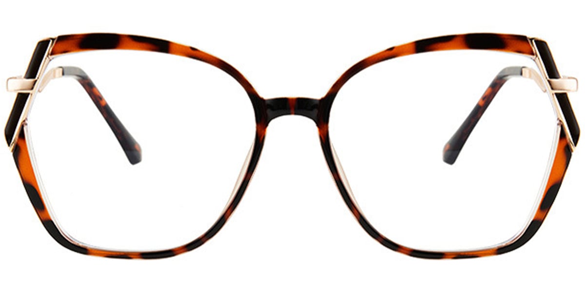 Geometric Reading Glasses tortoiseshell