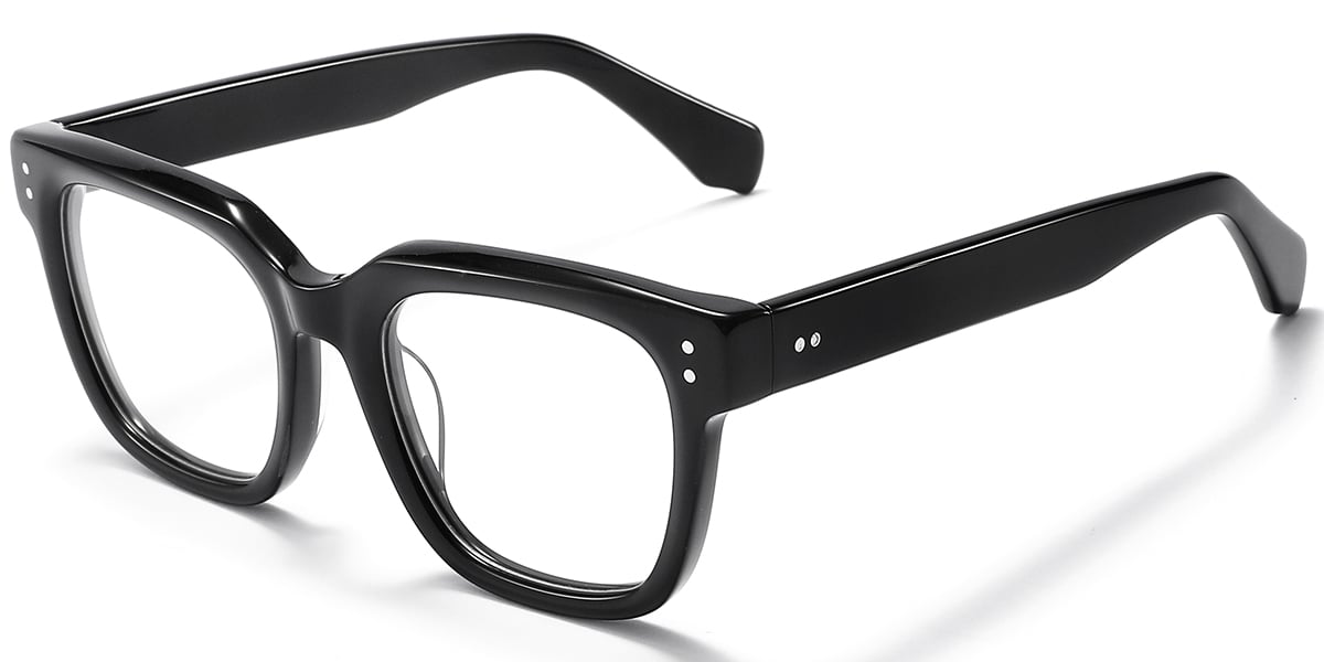 Acetate Square Reading Glasses black