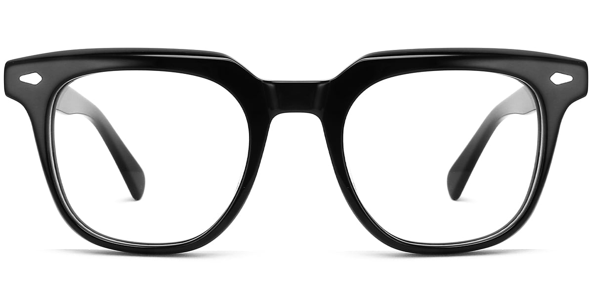 Acetate Square Reading Glasses black