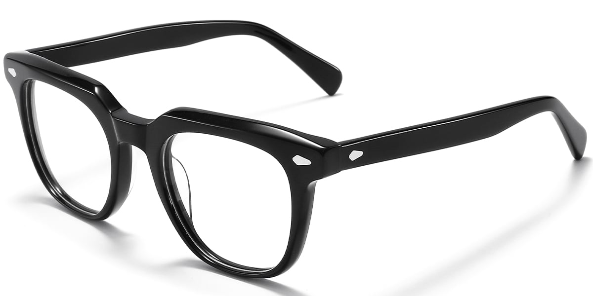 Acetate Square Reading Glasses black