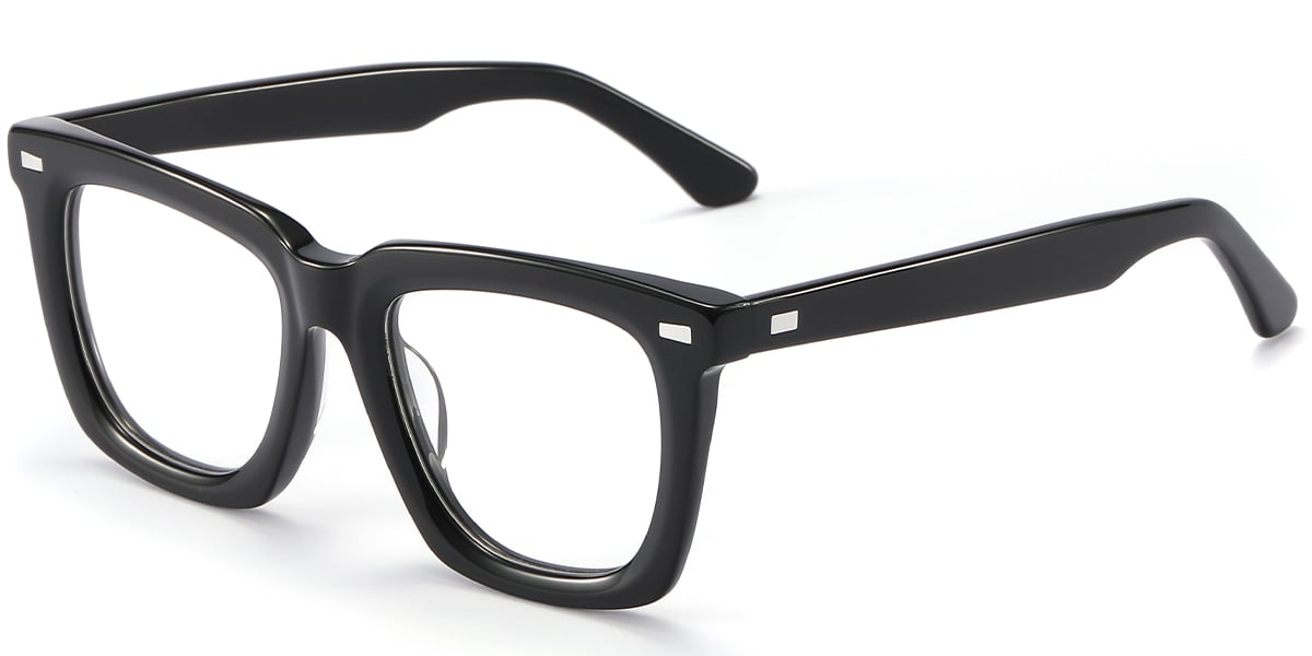 Acetate Square Reading Glasses black